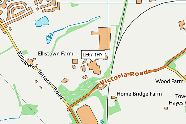 LE67 1HY map - OS VectorMap District (Ordnance Survey) LE67 1HY map - OS VectorMap District (Ordnance Survey)