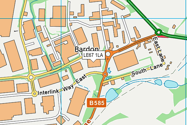LE67 1LA map - OS VectorMap District (Ordnance Survey) LE67 1LA map - OS VectorMap District (Ordnance Survey)