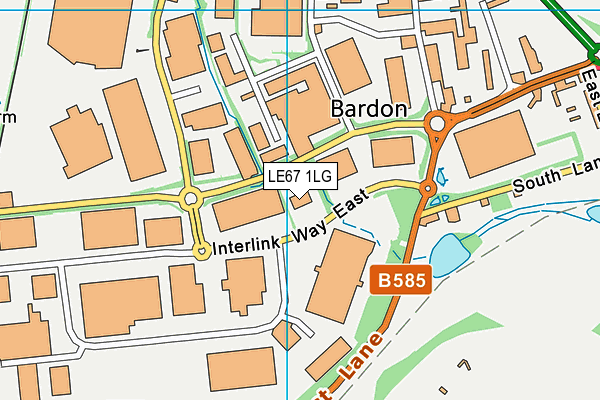 LE67 1LG map - OS VectorMap District (Ordnance Survey) LE67 1LG map - OS VectorMap District (Ordnance Survey)