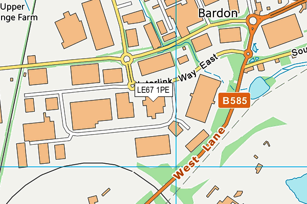LE67 1PE map - OS VectorMap District (Ordnance Survey) LE67 1PE map - OS VectorMap District (Ordnance Survey)