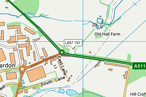 LE67 1SY map - OS VectorMap District (Ordnance Survey) LE67 1SY map - OS VectorMap District (Ordnance Survey)