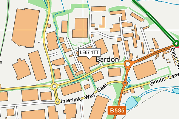 LE67 1TT map - OS VectorMap District (Ordnance Survey) LE67 1TT map - OS VectorMap District (Ordnance Survey)