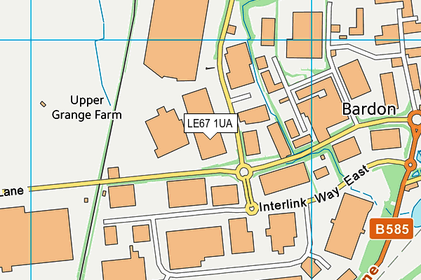 LE67 1UA map - OS VectorMap District (Ordnance Survey) LE67 1UA map - OS VectorMap District (Ordnance Survey)