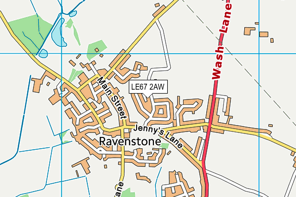 LE67 2AW map - OS VectorMap District (Ordnance Survey) LE67 2AW map - OS VectorMap District (Ordnance Survey)