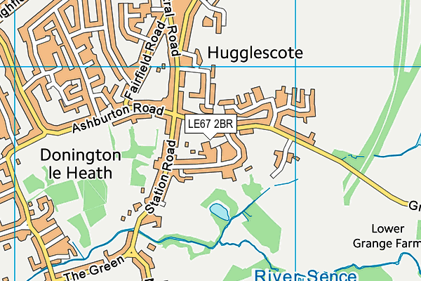 LE67 2BR map - OS VectorMap District (Ordnance Survey) LE67 2BR map - OS VectorMap District (Ordnance Survey)