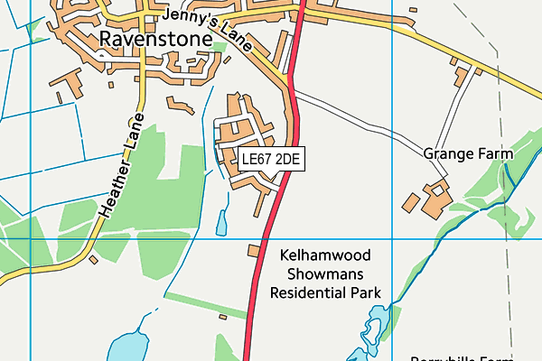 LE67 2DE map - OS VectorMap District (Ordnance Survey) LE67 2DE map - OS VectorMap District (Ordnance Survey)