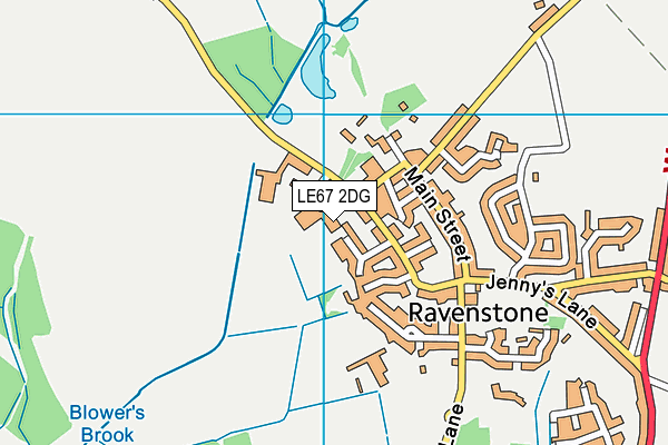 LE67 2DG map - OS VectorMap District (Ordnance Survey) LE67 2DG map - OS VectorMap District (Ordnance Survey)