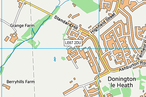 LE67 2DU map - OS VectorMap District (Ordnance Survey) LE67 2DU map - OS VectorMap District (Ordnance Survey)