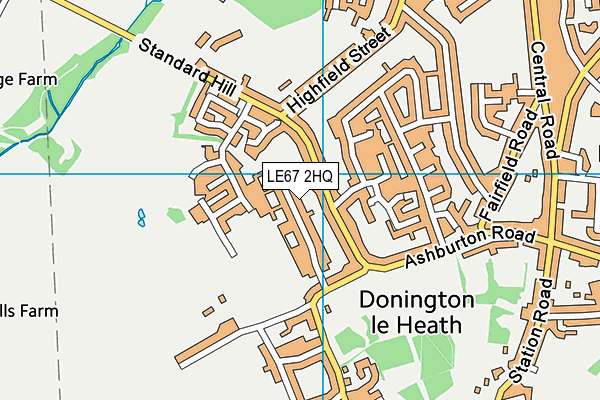 LE67 2HQ map - OS VectorMap District (Ordnance Survey) LE67 2HQ map - OS VectorMap District (Ordnance Survey)