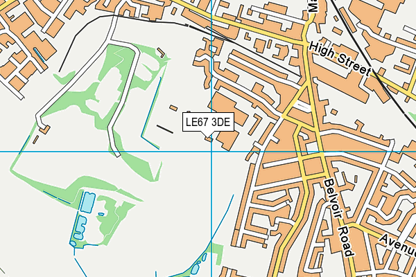 LE67 3DE map - OS VectorMap District (Ordnance Survey) LE67 3DE map - OS VectorMap District (Ordnance Survey)