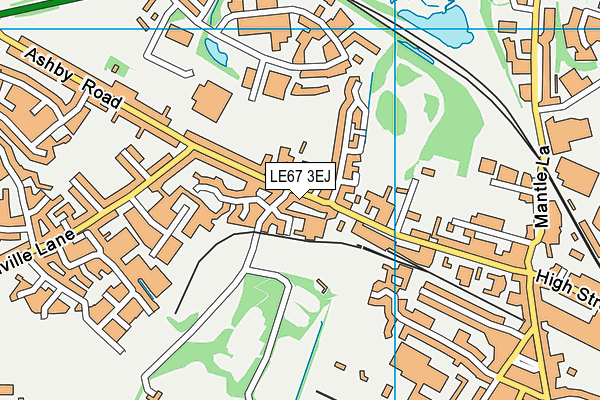 LE67 3EJ map - OS VectorMap District (Ordnance Survey) LE67 3EJ map - OS VectorMap District (Ordnance Survey)