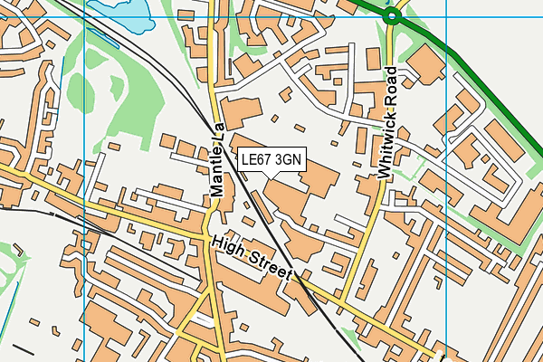 LE67 3GN map - OS VectorMap District (Ordnance Survey) LE67 3GN map - OS VectorMap District (Ordnance Survey)