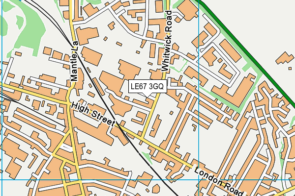 LE67 3GQ map - OS VectorMap District (Ordnance Survey) LE67 3GQ map - OS VectorMap District (Ordnance Survey)
