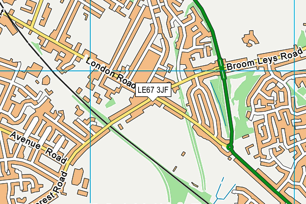 LE67 3JF map - OS VectorMap District (Ordnance Survey) LE67 3JF map - OS VectorMap District (Ordnance Survey)
