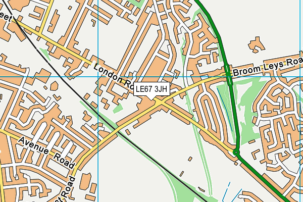 LE67 3JH map - OS VectorMap District (Ordnance Survey) LE67 3JH map - OS VectorMap District (Ordnance Survey)