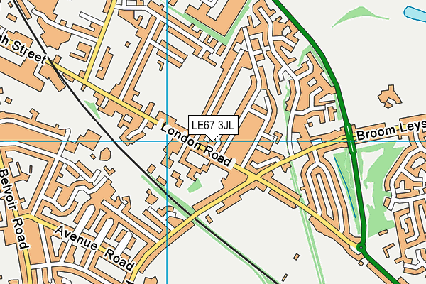 LE67 3JL map - OS VectorMap District (Ordnance Survey) LE67 3JL map - OS VectorMap District (Ordnance Survey)