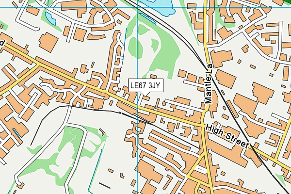 LE67 3JY map - OS VectorMap District (Ordnance Survey) LE67 3JY map - OS VectorMap District (Ordnance Survey)