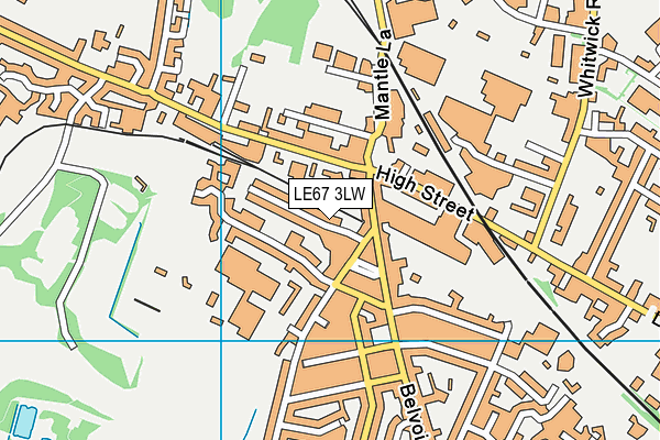LE67 3LW map - OS VectorMap District (Ordnance Survey) LE67 3LW map - OS VectorMap District (Ordnance Survey)
