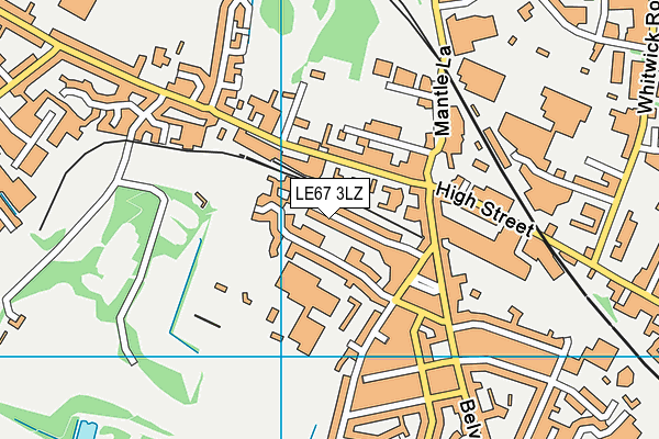 LE67 3LZ map - OS VectorMap District (Ordnance Survey) LE67 3LZ map - OS VectorMap District (Ordnance Survey)