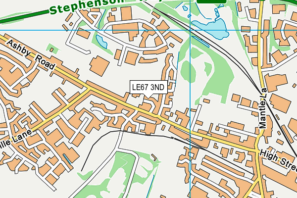 LE67 3ND map - OS VectorMap District (Ordnance Survey) LE67 3ND map - OS VectorMap District (Ordnance Survey)