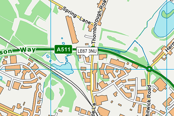 LE67 3NU map - OS VectorMap District (Ordnance Survey) LE67 3NU map - OS VectorMap District (Ordnance Survey)