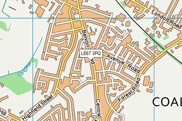LE67 3PQ map - OS VectorMap District (Ordnance Survey) LE67 3PQ map - OS VectorMap District (Ordnance Survey)