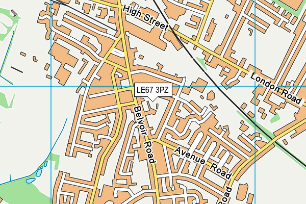 LE67 3PZ map - OS VectorMap District (Ordnance Survey) LE67 3PZ map - OS VectorMap District (Ordnance Survey)
