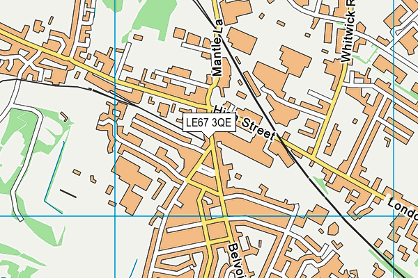LE67 3QE map - OS VectorMap District (Ordnance Survey) LE67 3QE map - OS VectorMap District (Ordnance Survey)