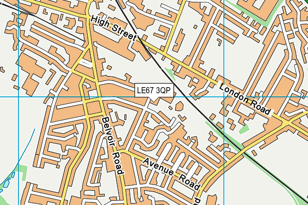 LE67 3QP map - OS VectorMap District (Ordnance Survey) LE67 3QP map - OS VectorMap District (Ordnance Survey)