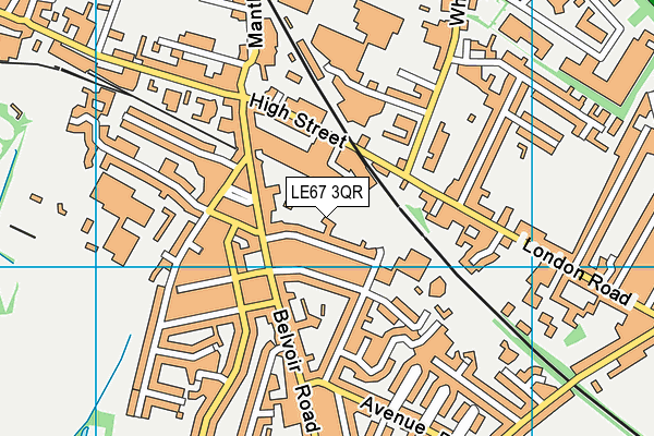 LE67 3QR map - OS VectorMap District (Ordnance Survey) LE67 3QR map - OS VectorMap District (Ordnance Survey)