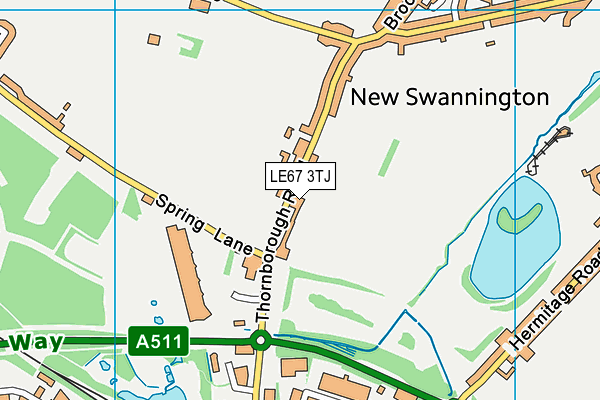 LE67 3TJ map - OS VectorMap District (Ordnance Survey) LE67 3TJ map - OS VectorMap District (Ordnance Survey)