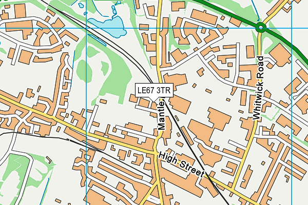 LE67 3TR map - OS VectorMap District (Ordnance Survey) LE67 3TR map - OS VectorMap District (Ordnance Survey)