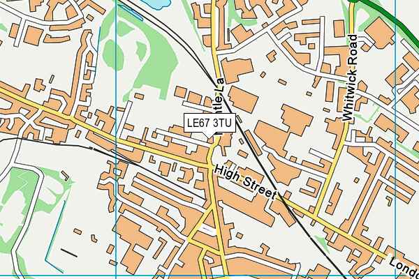 LE67 3TU map - OS VectorMap District (Ordnance Survey) LE67 3TU map - OS VectorMap District (Ordnance Survey)