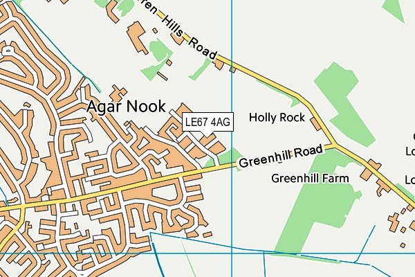 LE67 4AG map - OS VectorMap District (Ordnance Survey) LE67 4AG map - OS VectorMap District (Ordnance Survey)