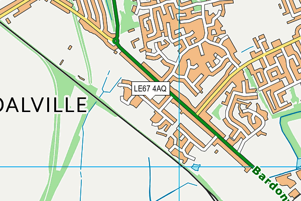 LE67 4AQ map - OS VectorMap District (Ordnance Survey) LE67 4AQ map - OS VectorMap District (Ordnance Survey)