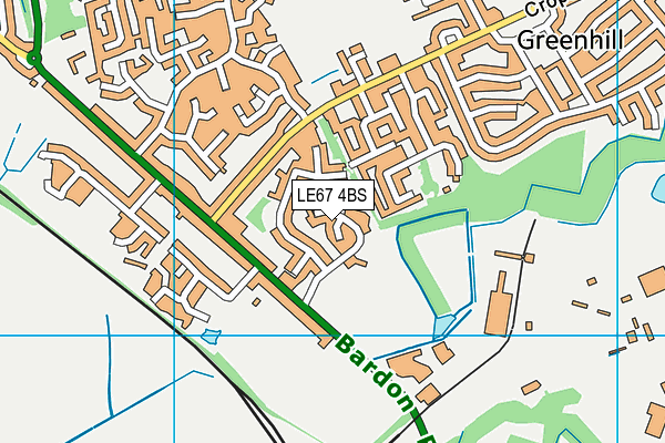 LE67 4BS map - OS VectorMap District (Ordnance Survey) LE67 4BS map - OS VectorMap District (Ordnance Survey)