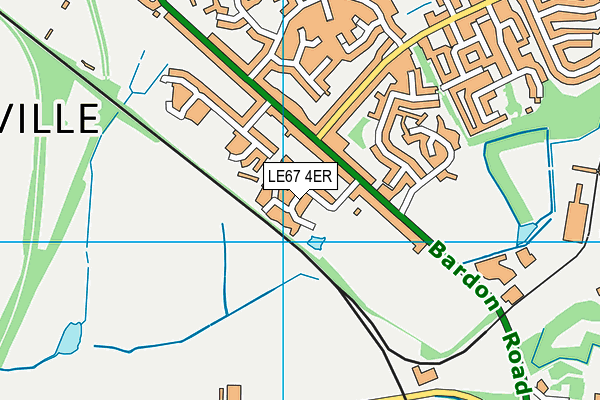 LE67 4ER map - OS VectorMap District (Ordnance Survey) LE67 4ER map - OS VectorMap District (Ordnance Survey)