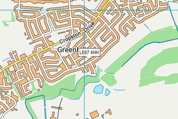 LE67 4HH map - OS VectorMap District (Ordnance Survey) LE67 4HH map - OS VectorMap District (Ordnance Survey)