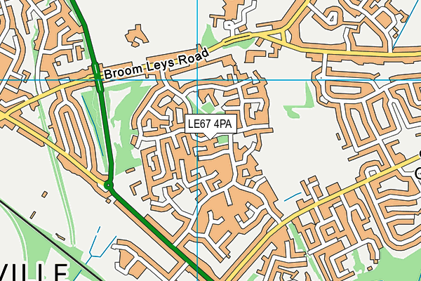 LE67 4PA map - OS VectorMap District (Ordnance Survey) LE67 4PA map - OS VectorMap District (Ordnance Survey)