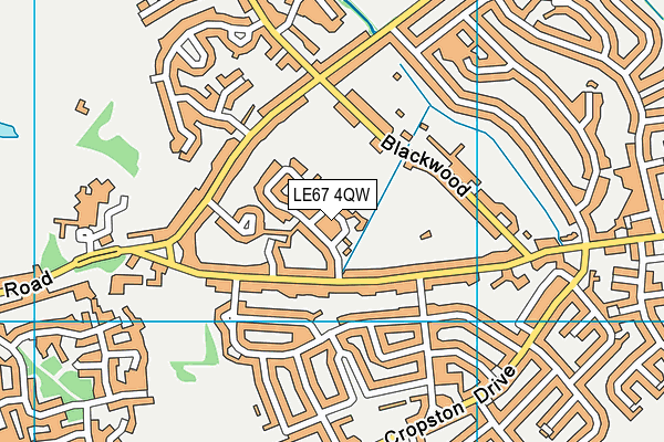 LE67 4QW map - OS VectorMap District (Ordnance Survey) LE67 4QW map - OS VectorMap District (Ordnance Survey)