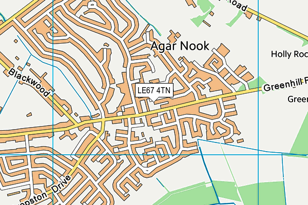 LE67 4TN map - OS VectorMap District (Ordnance Survey) LE67 4TN map - OS VectorMap District (Ordnance Survey)