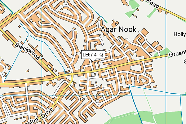LE67 4TQ map - OS VectorMap District (Ordnance Survey) LE67 4TQ map - OS VectorMap District (Ordnance Survey)