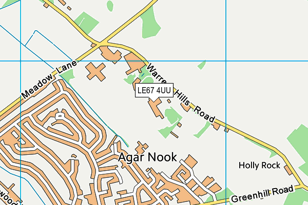 LE67 4UU map - OS VectorMap District (Ordnance Survey) LE67 4UU map - OS VectorMap District (Ordnance Survey)