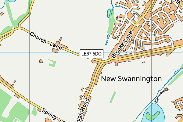 LE67 5DQ map - OS VectorMap District (Ordnance Survey) LE67 5DQ map - OS VectorMap District (Ordnance Survey)