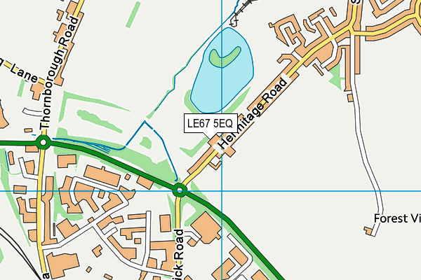 LE67 5EQ map - OS VectorMap District (Ordnance Survey) LE67 5EQ map - OS VectorMap District (Ordnance Survey)