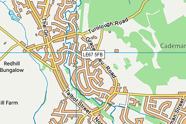 LE67 5FB map - OS VectorMap District (Ordnance Survey) LE67 5FB map - OS VectorMap District (Ordnance Survey)