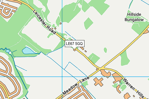 LE67 5GQ map - OS VectorMap District (Ordnance Survey) LE67 5GQ map - OS VectorMap District (Ordnance Survey)
