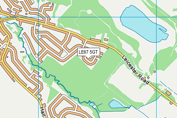 LE67 5GT map - OS VectorMap District (Ordnance Survey) LE67 5GT map - OS VectorMap District (Ordnance Survey)