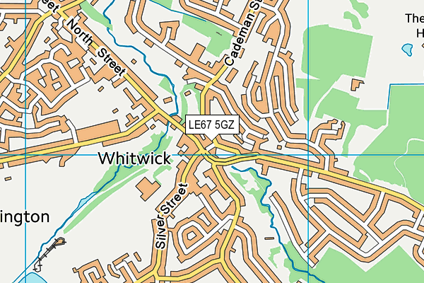 LE67 5GZ map - OS VectorMap District (Ordnance Survey) LE67 5GZ map - OS VectorMap District (Ordnance Survey)