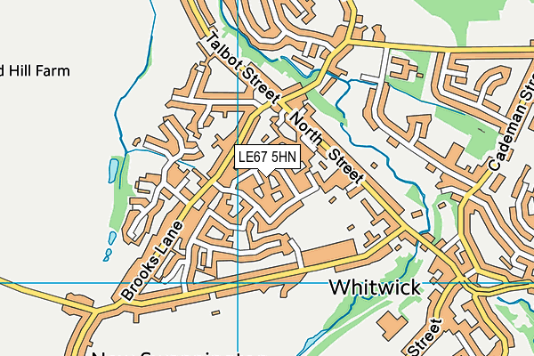 LE67 5HN map - OS VectorMap District (Ordnance Survey) LE67 5HN map - OS VectorMap District (Ordnance Survey)